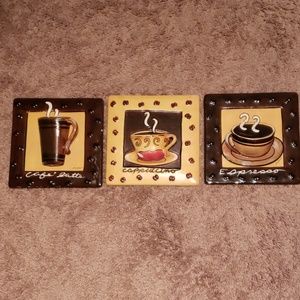 Porcelain coffee Kitchen art Decor